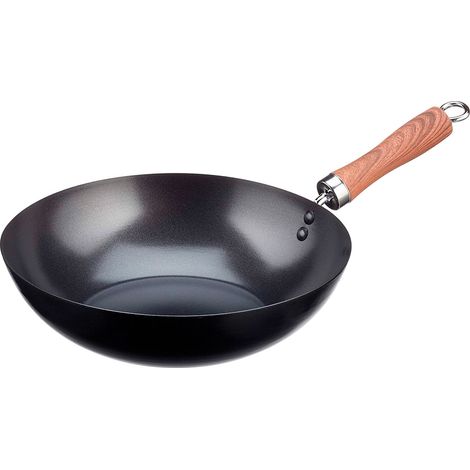 Wok de acero al carbono antiadherente 28 cm WECOOK 2 capas