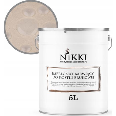 Vernice impregnante color crema beige per pavimentazioni in cemento, mattoni, 1015,5 litri