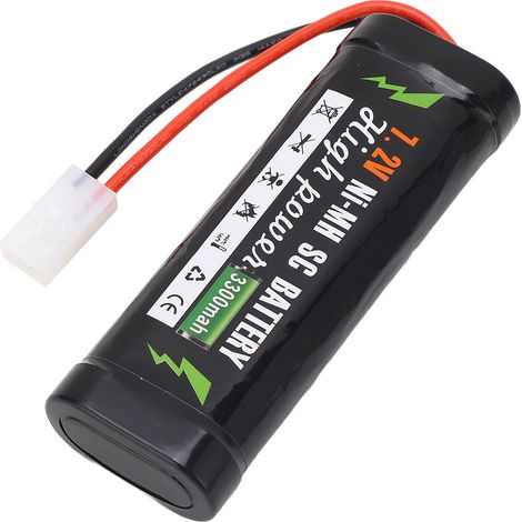Batterie LiPo rechargeable 7,2 V 3300 mAh, batterie au lithium haute puissance, boîtier robuste pour voitures, camions et bateaux radiocommandés. (1/5)