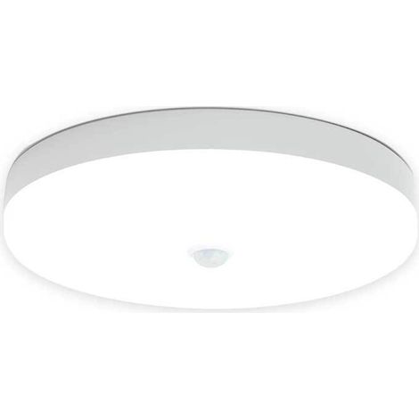 Plafonnier LED, 12W, 6500K, IP56, détecteur de mouvement, résistant à l'eau, pour salon, chambre, couloir, cuisine ou bureau.-AquaForge (1/4)