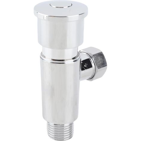 Valve de Chasse D'urinoir en Alliage de Zinc Pressée à la Main avec Vis de Valve de Toilette G1/2 pour Remplacement Universel de Pièces de Réservoir de Toilette (1/5)
