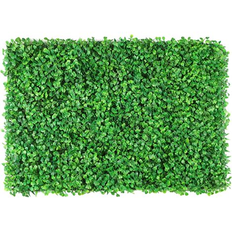 Panneau Mur Végétal Artificiel - Haie Topiaire en Polyéthylène HD - Pour Clôture Jardin Terrasse Intérieur Extérieur - 60 x 40 x 3 cm - 1 Pièce (1/5)