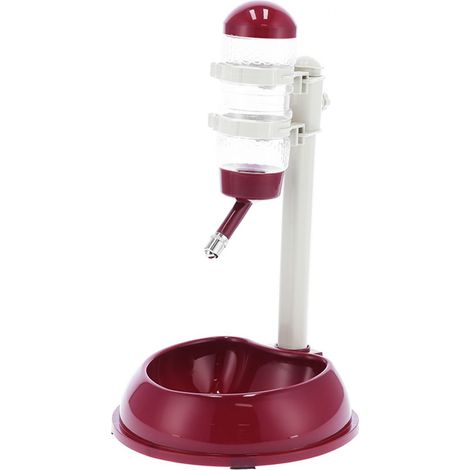 Distributeur Eau Chien - Réservoir Réglable en Hauteur - Fontaine Automatique avec Stockage Nourriture - Pour Chiens et Chats - 1 Pièce (1/5)
