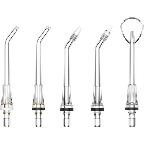Kit de 5 Embouts Jet Dentaire Compatibles Avec FC5240 et Autres Modèles,Buse Multifonctionnelle Pour le fil Dentaire,Buse à Jet d'eau Dentaire Classique
