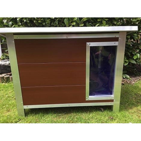 Kesgrave medium dog kennel - L62.5 x W100 x H75 cm - Brown