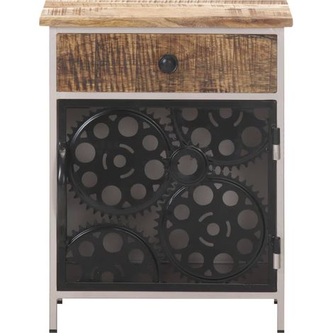 Maison Exclusive - Comodino 40x30x50 cm in Legno di Mango Grezzo