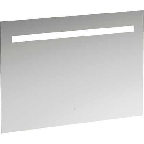 Miroir Leelo courant avec éclairage LED horizontal intégré, cadre (1/4)