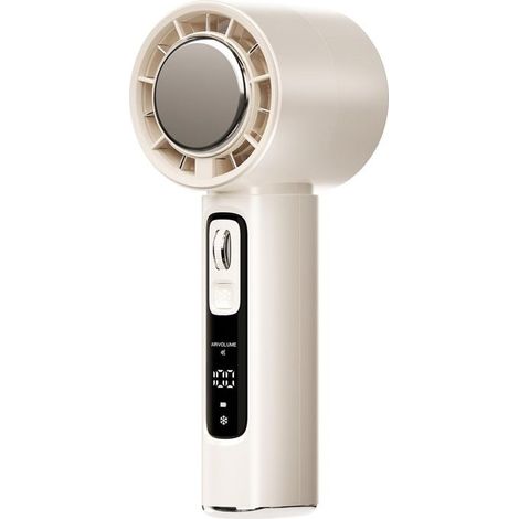 Ventilatore portatile, 100 velocità regolabili, mini ventilatore a turbina, ideale per viaggi all'aperto, colore kaki. (1/5)