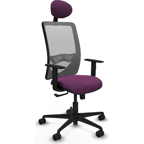 Silla de oficina piqueras y crespo Zulema negro soporte ergonómico (1/2)