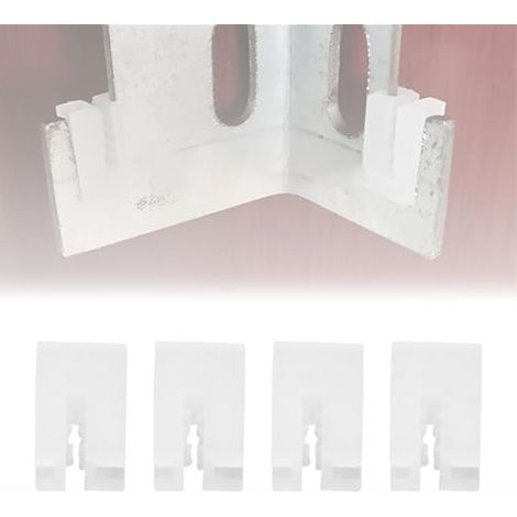 Lot de 20 inserts anti-vibrations pour radiateur, 10 x 14 mm, supports de radiateur pour plaque de radiateur, crochets de radiateur, étui de protection blanc (1/3)