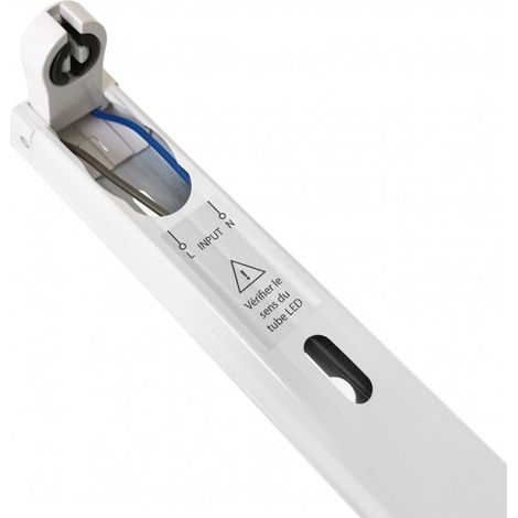 Réglette Slim pour tube LED T8 simple - Non étanche - 1500 mm - DeliTech® (1/2)