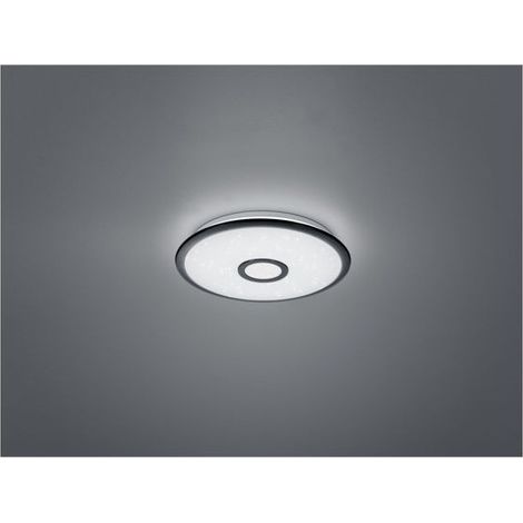 Plafonnier LED CCT 18W 42 cm noir/blanc Trio Okinawa