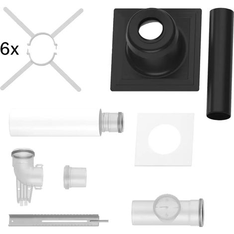 Bosch Accesorios de escape FC-Set80-B53 (trasero) Juego básico B53, Plástico, d:80mm, 7738112750