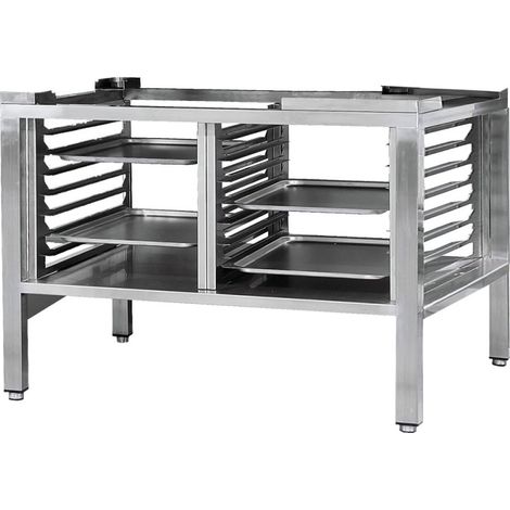 Support avec guides pour fours 10x GN 2/1 940x1130x660 mm - VIRTUS