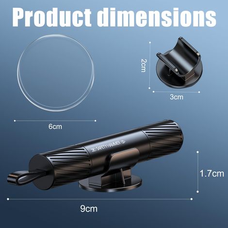 Rompivetro 2 in 1, martello rompivetro per auto, tagliacinture di sicurezza e rompivetro, strumento di fuga con martello rompivetro di emergenza per auto (nero) (1/4)