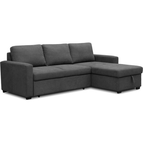 Sofá cama con chaiselongue reversible 4 plazas Saira Gris (ancho) x 93cm (alto) (1/5)