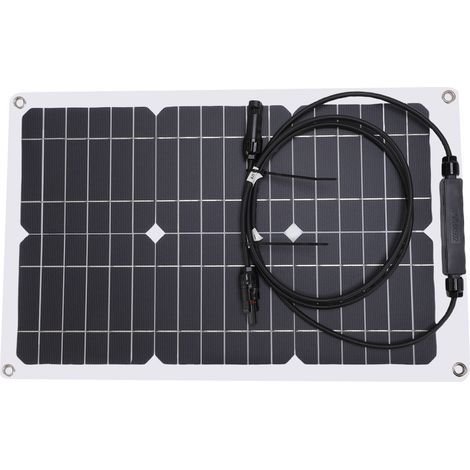 Pannello solare flessibile monocristallino da 30 W 18 V - Pieghevole, ad alta efficienza, per camper/auto/barca a 12 V (1/5)