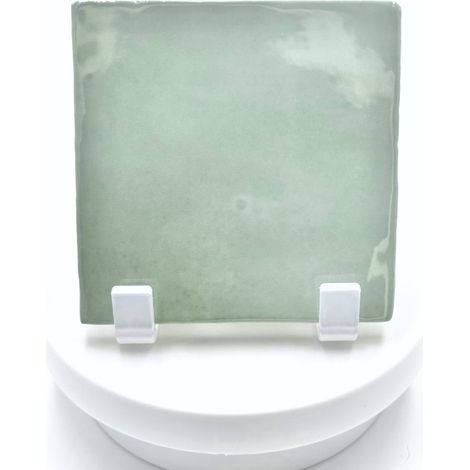 Aelle - Carrelage mur effet zellige vert sage 10x10 cm MANACOR MINT - Vendu par boîte de 0,60 m²