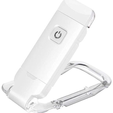 Lampe de livre rechargeable USB pour lire au lit, luminosité réglable, clip LED sur les lampes de lecture de livre, parfait pour les, Ensoleillé (1/5)