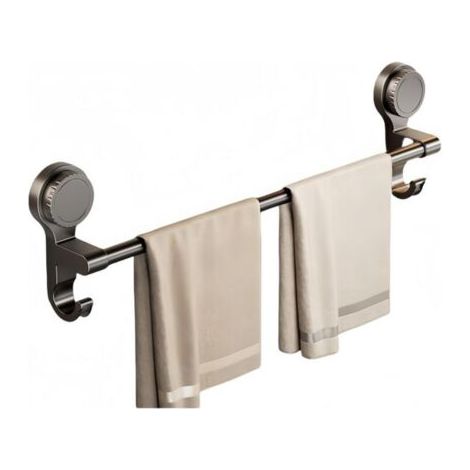 Porte-serviettes monobloc, porte-serviettes à ventouses, porte-serviettes de salle de bain(15,7 pouces). (1/4)