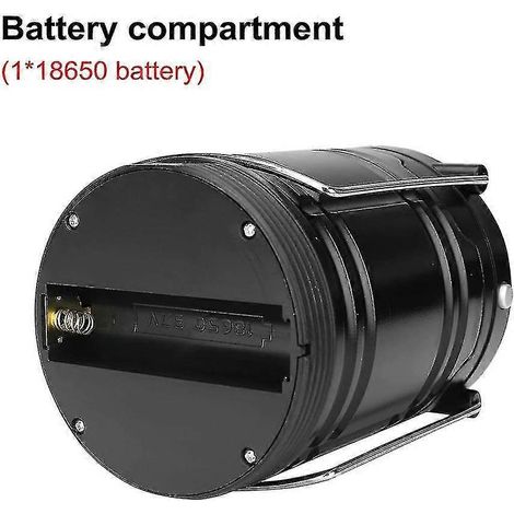 Lampe de camping LED portable, rechargeable par USB, sans piles, idéale pour le camping.