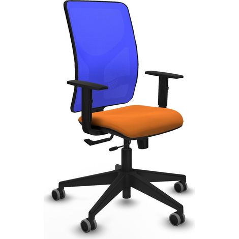 Silla ergonómica piqueras y crespo Motilla naranja malla (1/2)