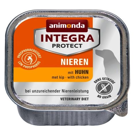 Alimento húmedo para perros adultos Animonda Integra Protect Kidney Chicken 150 g (1/4)