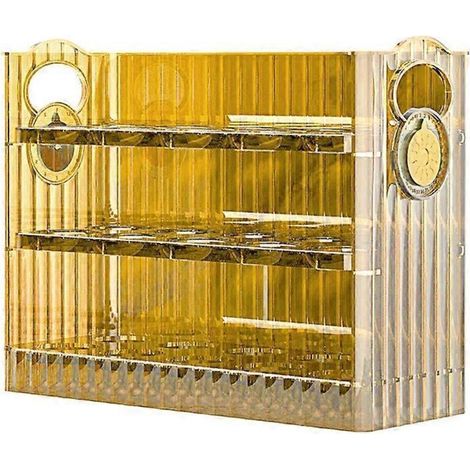 Porte-œufs grande capacité anti-collision avec minuterie, plateau à œufs vertical à 3 niveaux, accessoires de cuisine pour réfrigérateur (1/5)