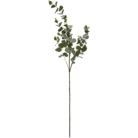 Branche décorative spéciale fêtes Eucalyptus Vert enneigé et pailleté H 98 cm - Feeric Christmas (1/2)