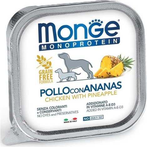 Cane - Pollo & Ananas Special Fruits Monge - size 150 gr