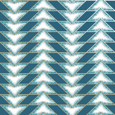 Teton Geometric Wallpaper Holden Teal Gold Metallic Chevron Contemporary (1/3)