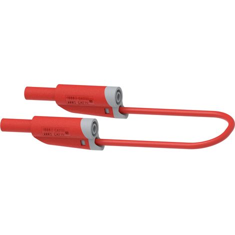 Electro PJP 2710-IEC-CD1-25R Messleitung Lamellenstecker 4 mm Lamellenstecker 4 mm 25 cm Rot 1 St.