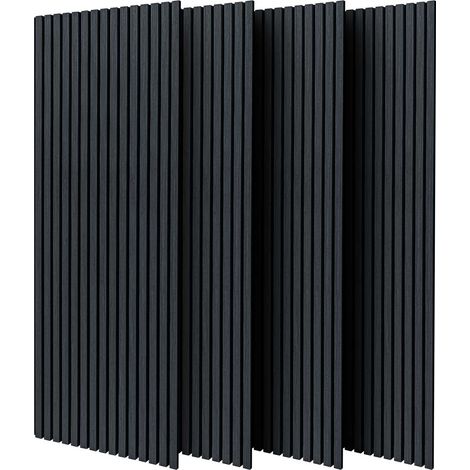 Beethoven - Set di 4 pannelli fonoassorbenti decorativi in legno 150x60 cm, nero (1/5)