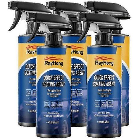 Spray de revêtement pour voitures neuves 2025, agent de revêtement multifonctionnel 3 en 1 à effet rapide, format : 5 pièces (1/4)
