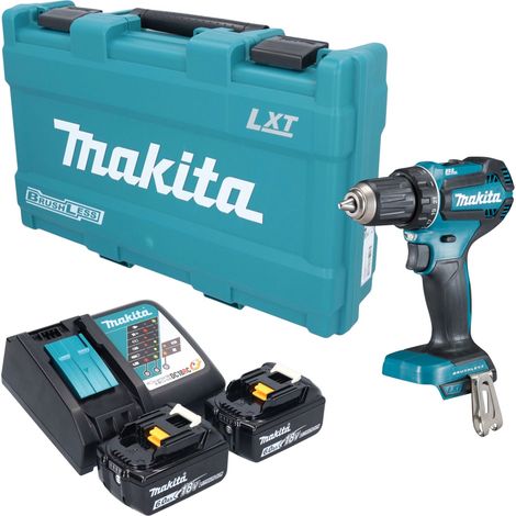 Trapano avvitatore a batteria Makita DDF 485 RGK 18 V 50 Nm brushless + 2 batterie da 6,0 Ah + caricabatterie + valigetta (1/5)