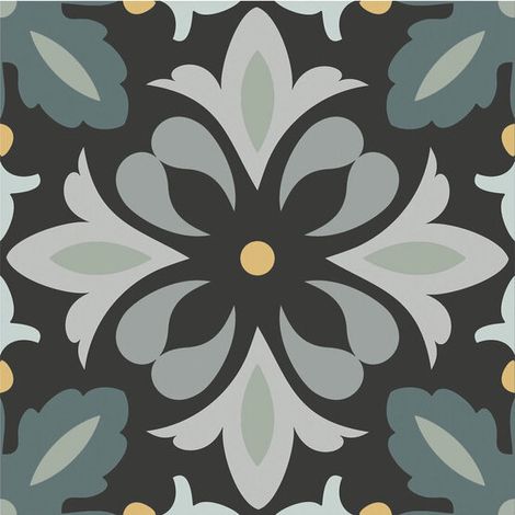 Carrelage effet carreau de ciment GARDEN 15x15cm GARDEN NIGHT - boîte de 0.50 m2 15x15 cm GARDEN NIGHT - - boîte de 0.59 m2