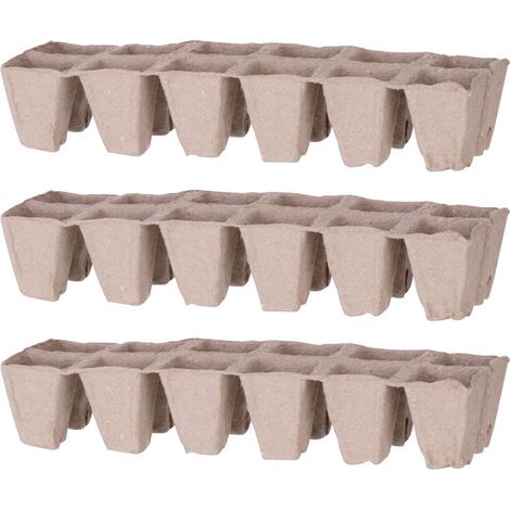 Anzuchttopf Strend Pro Herrison P1112, Papier, 12 Sämlinge, Pack. 3 Stk. (1/3)