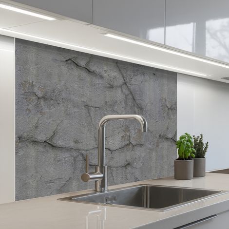 Kitchen Splashback Old - Concrete - Wall 100x80 cm