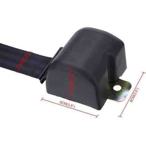 2 Kit Set Universel 3 points réglable ceinture de sécurité du véhicule Auto Voiture Car VAN Seat Belt +Boulons My22597 (1/4)