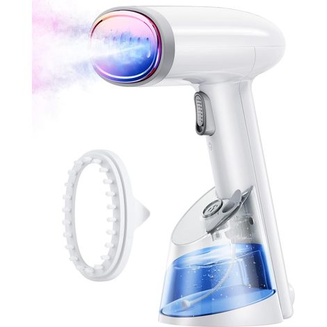 Générateurs Vapeur de Voyage 1200W Portable fer à Repasser de Voyage à Vêtements Avec Réservoir d'eau de 250 ml, idéal Pour La Maison et le Voyage Générateurs Vapeur Voyage Blanc (1/5)