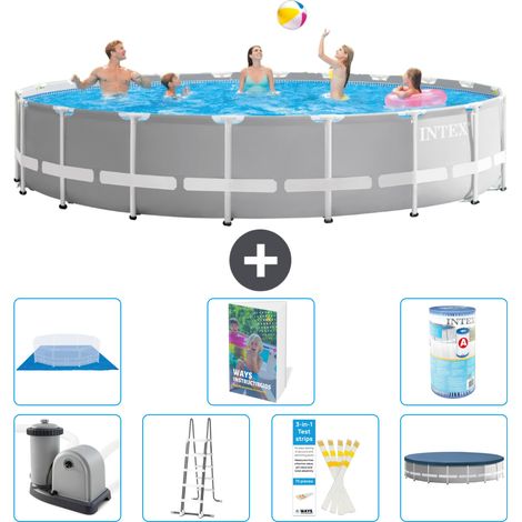 Prism Frame Pool Rund - 610x132 cm - 8-teilig S594