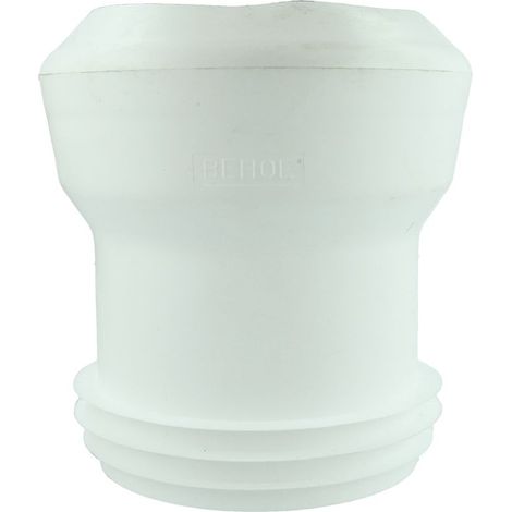 Raccord WC, droit, 100 x 100 mm i/e blanc, pour EURO-WCs
