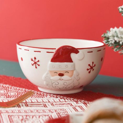 Bol De Noël - Bol En Résine Pour Apéritif Dessert Bonbons Fruits Glace - Taille Unique - 1 Pièce (1/5)