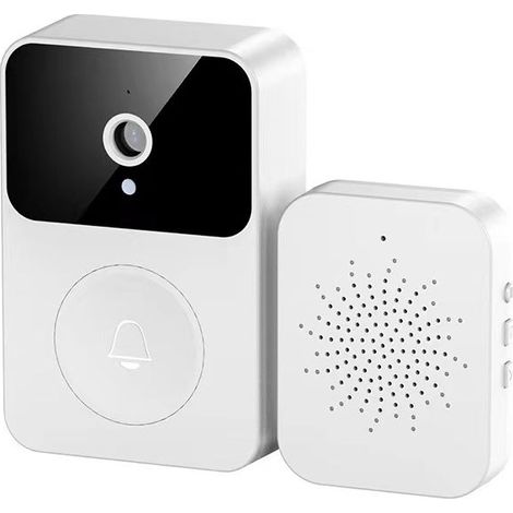 Sonnette sans Fil avec Caméra,Visiophone sans Fil avec Carillon, Audio Bidirectionnel,Cloude Stockage (1/4)
