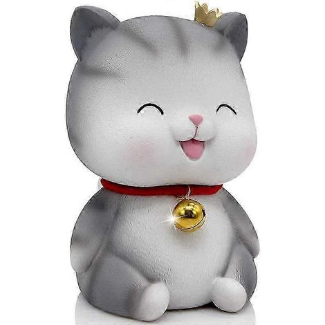 Tirelire décorative mignonne avec yeux fermés - Adorable tirelire pour enfants et décoration intérieure (1/5)