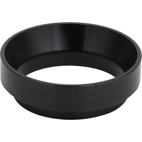 Universeller 58-mm-Dosierring aus Aluminium für Kaffeemaschinen, Trichter zum Ausgeben von gemahlenem Kaffee (Schwarz) (1/5)