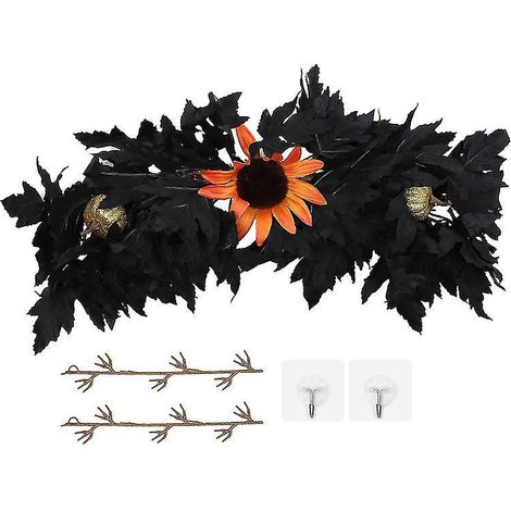 1 Stück künstliches Ahornblatt-Rattan für Halloween-Dekoration (1/3)