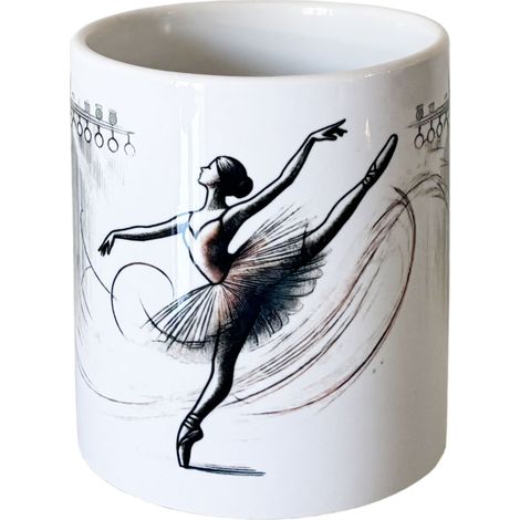 Pot à crayons en céramique  Danseuse étoile (1/2)