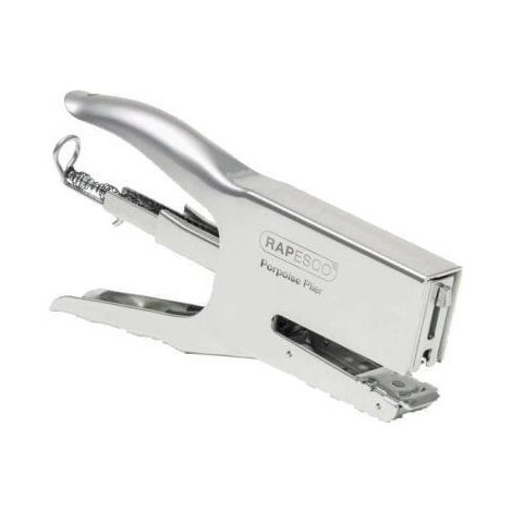 RAPESCO PORPOISE - PINCE AGRAFEUSE POUR AGRAFES 24 ET 26/6-8 - 50 FEUILLES - CHROME R81000A3 (1/4)