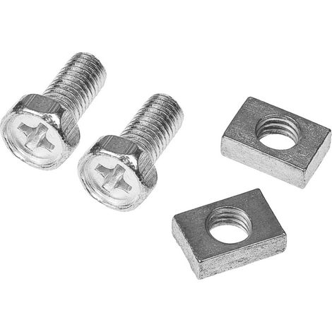 Set di viti di fissaggio per batteria Tec, M5x13 mm, con dadi 10x7 mm.